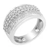 Haus Of Brilliance 14k White Gold Round And Baguette Diamond Ring In White