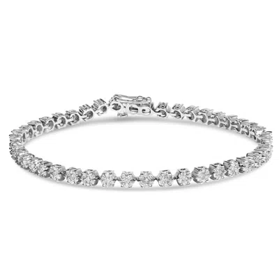 Haus Of Brilliance 14k White Gold Round Diamond Bracelet