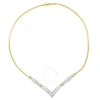 Haus Of Brilliance 14k 2.07 Ct. Tw. Diamond Statement Necklace In Two-tone