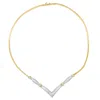 Haus Of Brilliance 14k 2.07 Ct. Tw. Diamond Statement Necklace In Multi