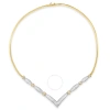 Haus Of Brilliance 14k 2.07 Ct. Tw. Diamond Statement Necklace In Two-tone