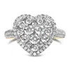 Haus Of Brilliance 14k Yellow Gold 1 1/2 Cttw Diamond Heart Shaped Composite Ring (h-i In Yellow