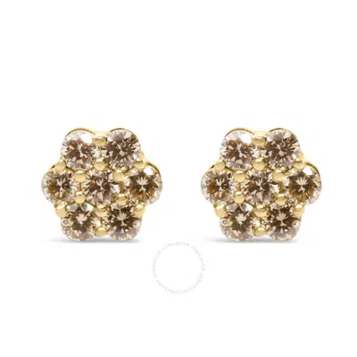 Haus Of Brilliance 14k Yellow Gold 1.0 Cttw Diamond Floral Stud Earrings (j-k Color
