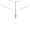 Haus Of Brilliance 14k Yellow Gold 1.0 Cttw Diamond Studded Geometric Double Pyramid 18" Pendant Necklace