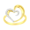 HAUS OF BRILLIANCE HAUS OF BRILLIANCE 14K YELLOW GOLD 1/10 CTW. DIAMOND HEART SHAPE RING (K-L