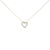 Haus Of Brilliance 14k Yellow Gold 1/2 Carat Lab Grown Diamond Heart Shape Pendant Necklace In Gold