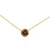 Haus Of Brilliance 14k Yellow Gold 1/2 Cttw Martini Set Lab Grown Yellow Diamond Solitaire 18" Penda In Yellow
