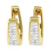 Haus Of Brilliance 14k Yellow Gold 1/2ct Tdw Princess And Baguette Diamond Earrings In Yellow