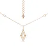 Haus Of Brilliance 14k Yellow Gold 1/4 Cttw Diamond Double Triangle Geometric 18" Pendant Necklace ( In Yellow
