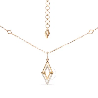 Haus Of Brilliance 14k Yellow Gold 1/4 Cttw Diamond Double Triangle Geometric 18" Pendant Necklace (