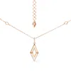 Haus Of Brilliance 14k Yellow Gold 1/4 Cttw Diamond Double Triangle Geometric 18" Pendant Necklace ( In Yellow