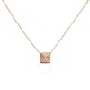 Haus Of Brilliance 14k Yellow Gold 1/4 Cttw Diamond Matte Finished Pyramid Pendant Necklace - 18 Inc In Yellow