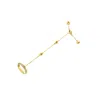 Shop Haus Of Brilliance 14k Yellow Gold 1/4 Cttw Diamond Ring And Bracelet Hand Chain