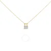 Haus Of Brilliance 14k Yellow Gold 1/6 Cttw Diamond Lock Pendant 18" Necklace (i-j Color