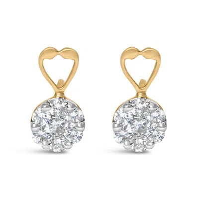 Haus Of Brilliance 14k Yellow Gold 1ct. Tdw Round-cut Diamond Earrings