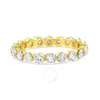 Haus Of Brilliance 14k Yellow Gold 2.0 Cttw 2 Prong Set Diamond Eternity Band Ring (si1-si2 Clarity In Yellow