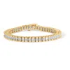 Haus Of Brilliance 14k Yellow Gold 2.00 Cttw Princess-cut Diamond Classic Link 7" Bracelet In Yellow