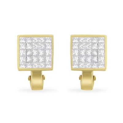 Haus Of Brilliance 14k Yellow Gold 3 1/4 Ct Tdw Diamond Huggy Earrings (g-h