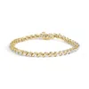 Haus Of Brilliance 14k Yellow Gold 3 1/8 Cttw Diamond Swirl Link Bracelet In Yellow