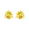 Haus Of Brilliance 14k Yellow Gold 3-prong Martini Set 1.0 Cttw Yellow Lab Grown Diamond Solitaire S In Yellow