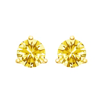 Haus Of Brilliance 14k Yellow Gold 3-prong Martini Set 1.0 Cttw Yellow Lab Grown Diamond Solitaire S
