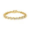 Haus Of Brilliance 14k Yellow Gold 3.0 Cttw Diamond S Link Bracelet In Gold