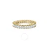 Haus Of Brilliance 14k Yellow Gold 3.0 Cttw Shared Prong-set Princess-cut Diamond Eternity Band Ring In Yellow