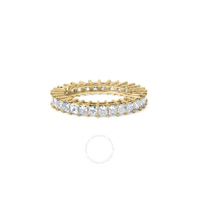 Haus Of Brilliance 14k Yellow Gold 3.0 Cttw Shared Prong-set Princess-cut Diamond Eternity Band Ring