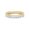 Haus Of Brilliance 14k Yellow Gold 3.0 Cttw Shared Prong-set Princess-cut Diamond Eternity Band Ring In Yellow