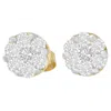 Haus Of Brilliance 14k Yellow Gold 3/4 Cttw Round Cut Diamond Stud Earring In Yellow