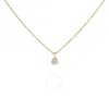 Haus Of Brilliance 14k Yellow Gold 3/8 Cttw 3 Prong Martini Set Round Diamond Solitaire Pendant Neck In Yellow