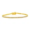 Haus Of Brilliance 14k Yellow Gold 4.0 Cttw Round Brilliant Cut Diamond Prong Set Classic Tennis Bracelet In Yellow