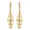 Haus Of Brilliance 14k Yellow Gold 5/8 Cttw Diamond Geometrical Pillar Drop And Dangle Earrings (g-h In Yellow