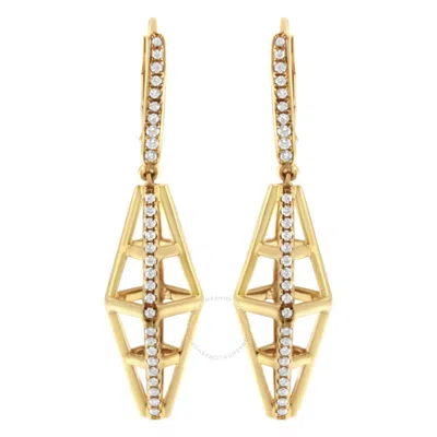 Haus Of Brilliance 14k Yellow Gold 5/8 Cttw Diamond Geometrical Pillar Drop And Dangle Earrings (g-h