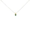 Haus Of Brilliance 14k Yellow Gold 5x5 Mm Heart Shaped Green Emerald Solitaire Pendant Necklace In Yellow