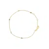 Shop Haus Of Brilliance 14k Yellow Gold Alternating Red Ruby And White Diamond Bezel Station Chain Bracelet