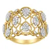 Haus Of Brilliance 14k Yellow Gold Diamond Art Deco Ring In Yellow