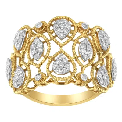 Haus Of Brilliance 14k Yellow Gold Diamond Art Deco Ring