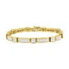 Haus Of Brilliance 14k Yellow Gold Multi-cut Diamond Box Square Link Bracelet(7.33 Cttw,h-i Color,si1-si2 Clarity) In Yellow