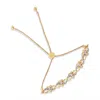 Haus Of Brilliance 14k Yellow Gold Plated .925 Sterling Silver 1/10 Cttw Diamond Infinity Heart Shaped 4"-10" Adjustabl In Yellow