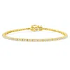 Haus Of Brilliance 14k Yellow Gold Plated .925 Sterling Silver 2.0 Cttw Diamond Classic Link Tennis Bracelet In Yellow