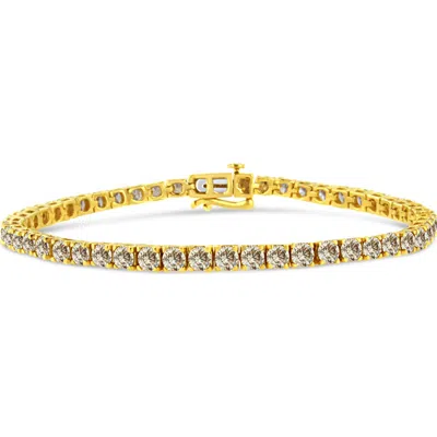 Haus Of Brilliance 14k Yellow Gold Plated .925 Sterling Silver 8.0 Cttw Diamond Classic Link Tennis Bracelet