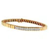 Haus Of Brilliance 14k Yellow Gold Princess Cut Diamond Banded Bracelet