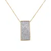 Haus Of Brilliance 14k Yellow Gold Princess-cut Diamond Pillar Pendant Necklace In Yellow