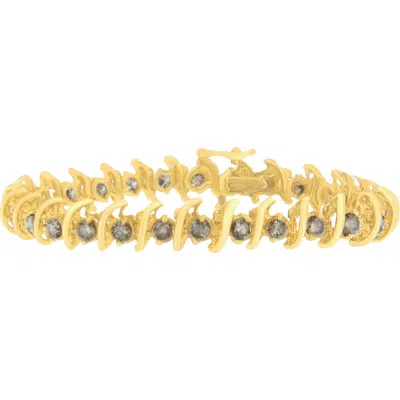 Haus Of Brilliance 14k 6.00 Ct. Tw. Diamond Link Bracelet In Gold
