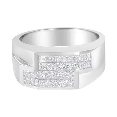 Haus Of Brilliance 14kt White Gold Diamond Cluster Ring In Silver