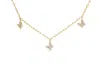 Haus Of Brilliance 14kt Yellow Gold 1/2 Cttw Diamond Butterfly Station Paperclip Station Necklace In Yellow