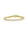 Haus Of Brilliance 14k Yellow Gold Round Cut Diamond Spiral Link Bracelet