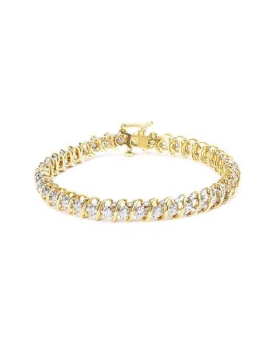 Haus Of Brilliance 18k 4.00 Ct. Tw. Diamond Link Bracelet In Gold