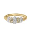 Haus Of Brilliance 18k 6.00 Ct. Tw. Diamond Bangle Bracelet In Gold